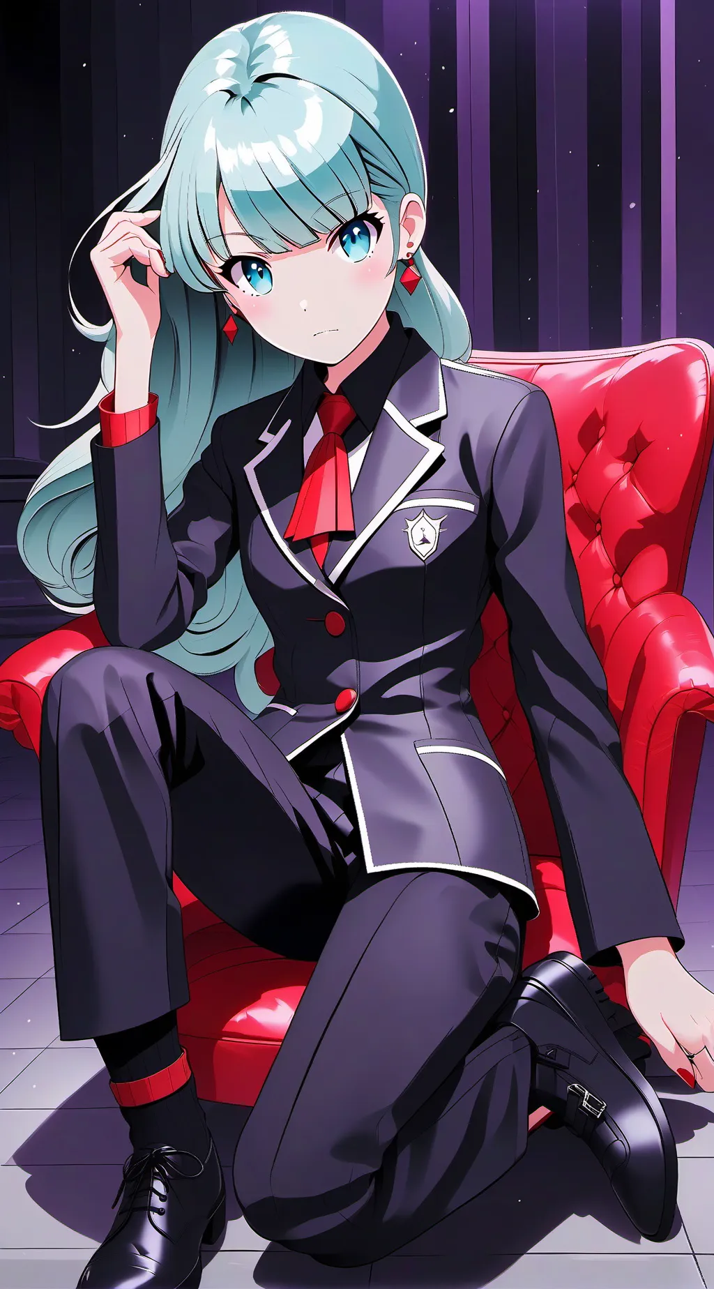 ai character: Vvb Miku  background