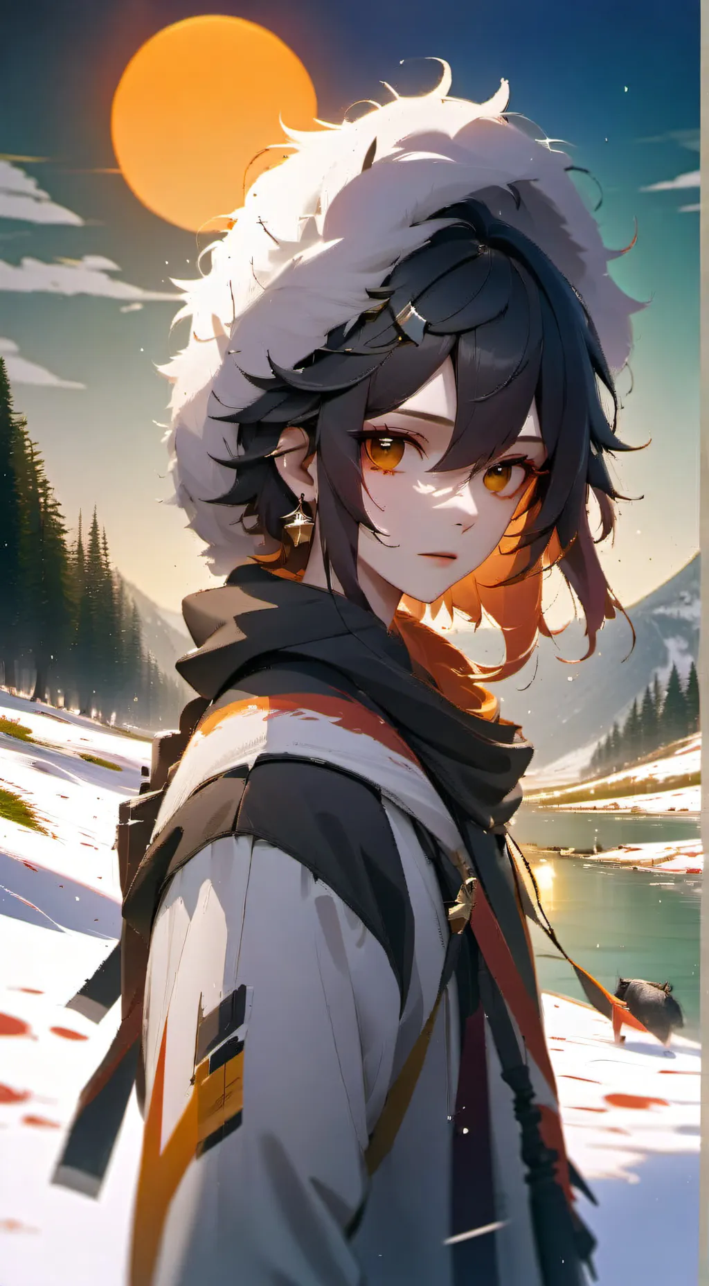 ai character: bakugo  background