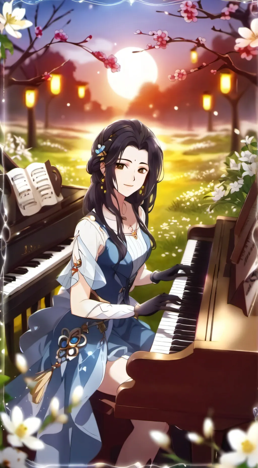 ai character: Kny sleep over background