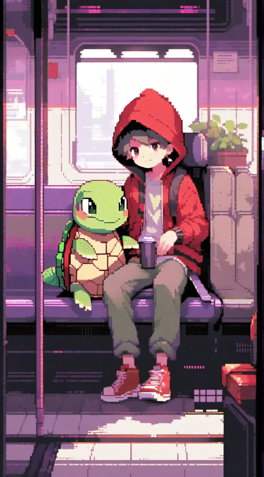 ai character: Mikey and JJ background