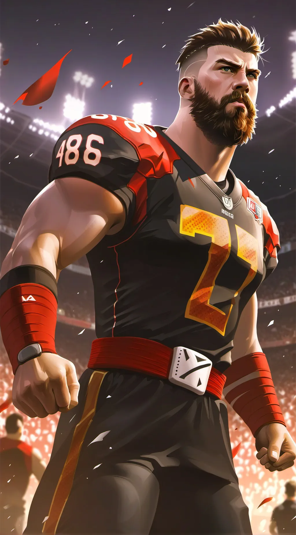 ai character: Travis kelce background