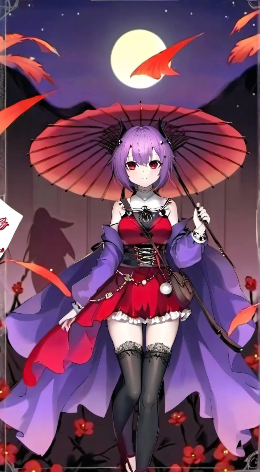 ai character: moon x y/n background