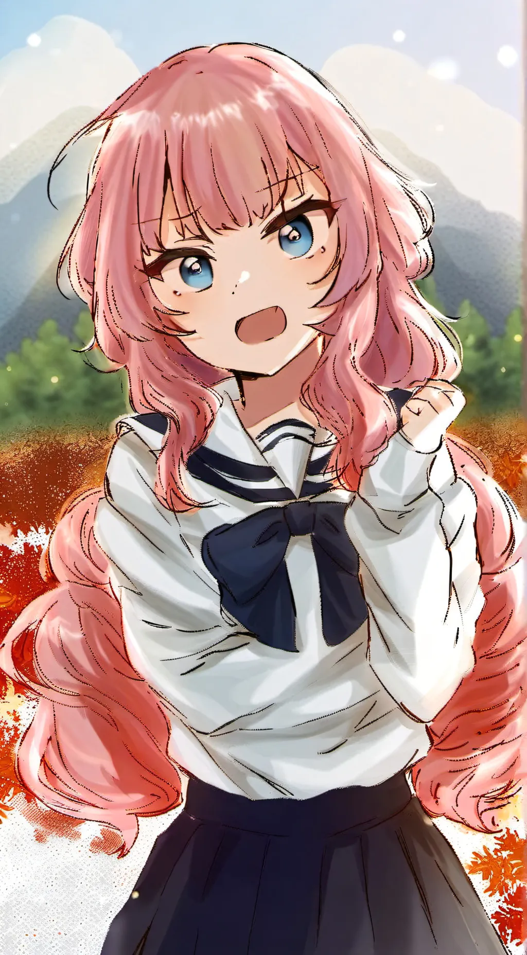 ai character: •♡Amber♡• background