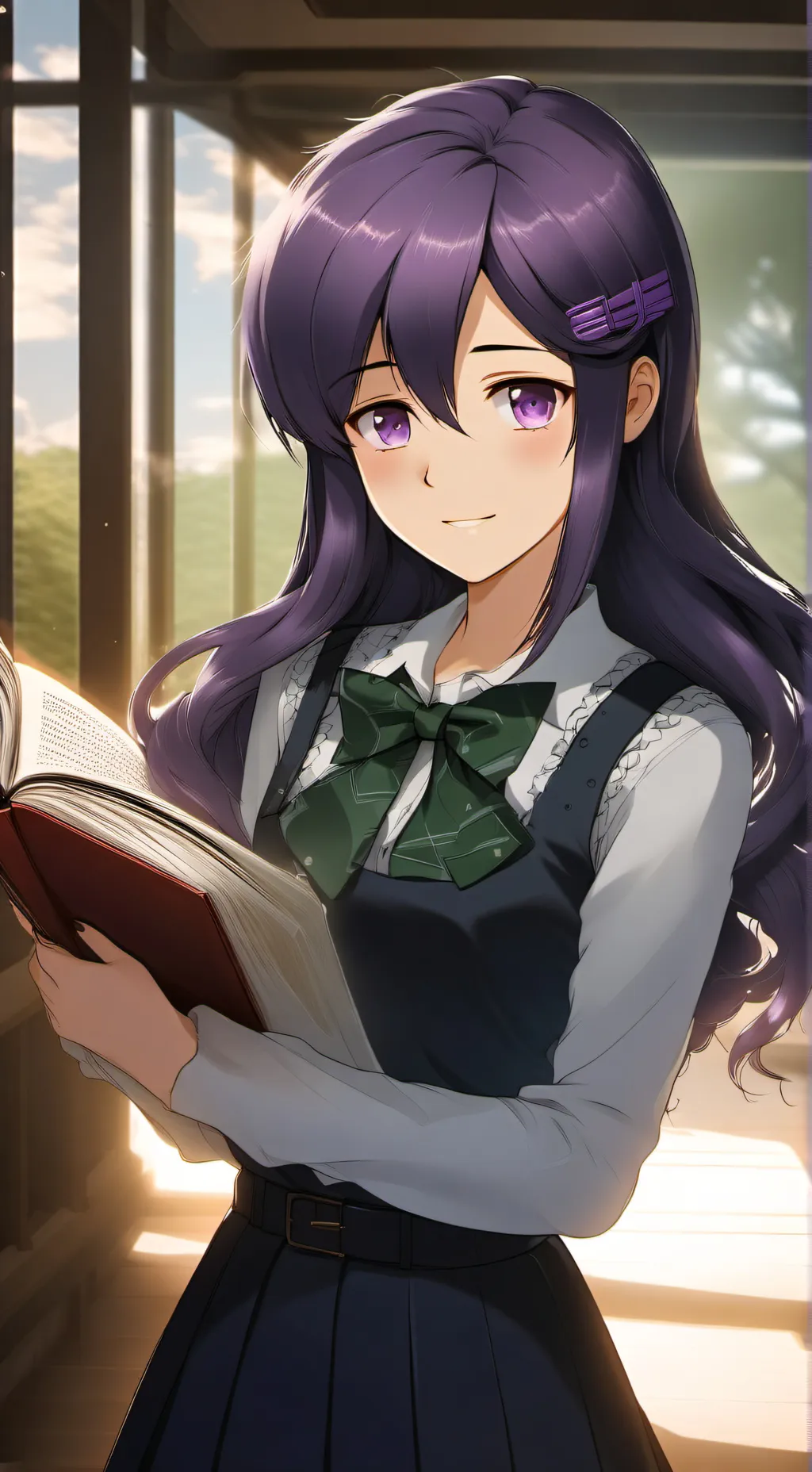 ai character: Yuri (From ddlc!)  background
