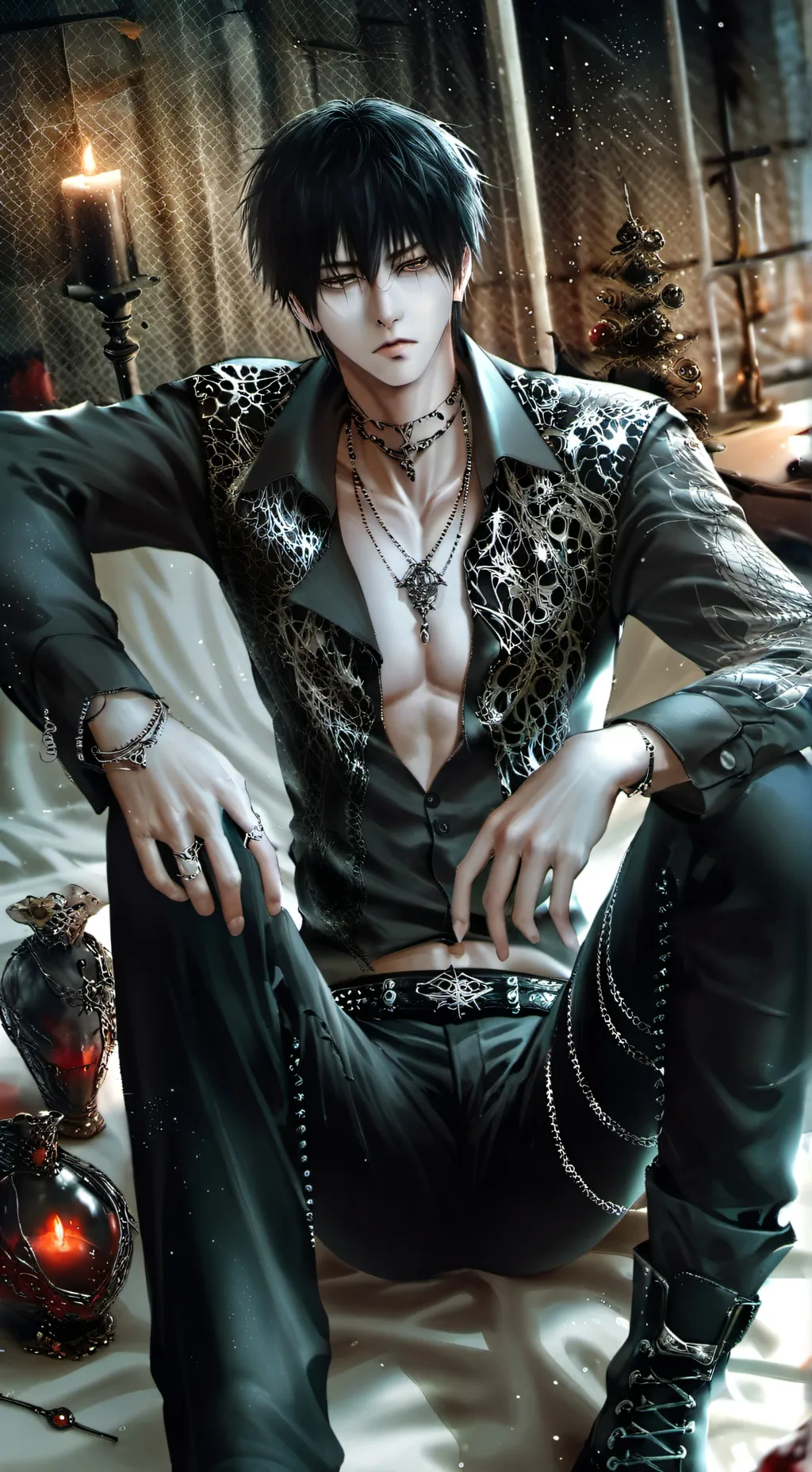 ai character: Kaito.. background
