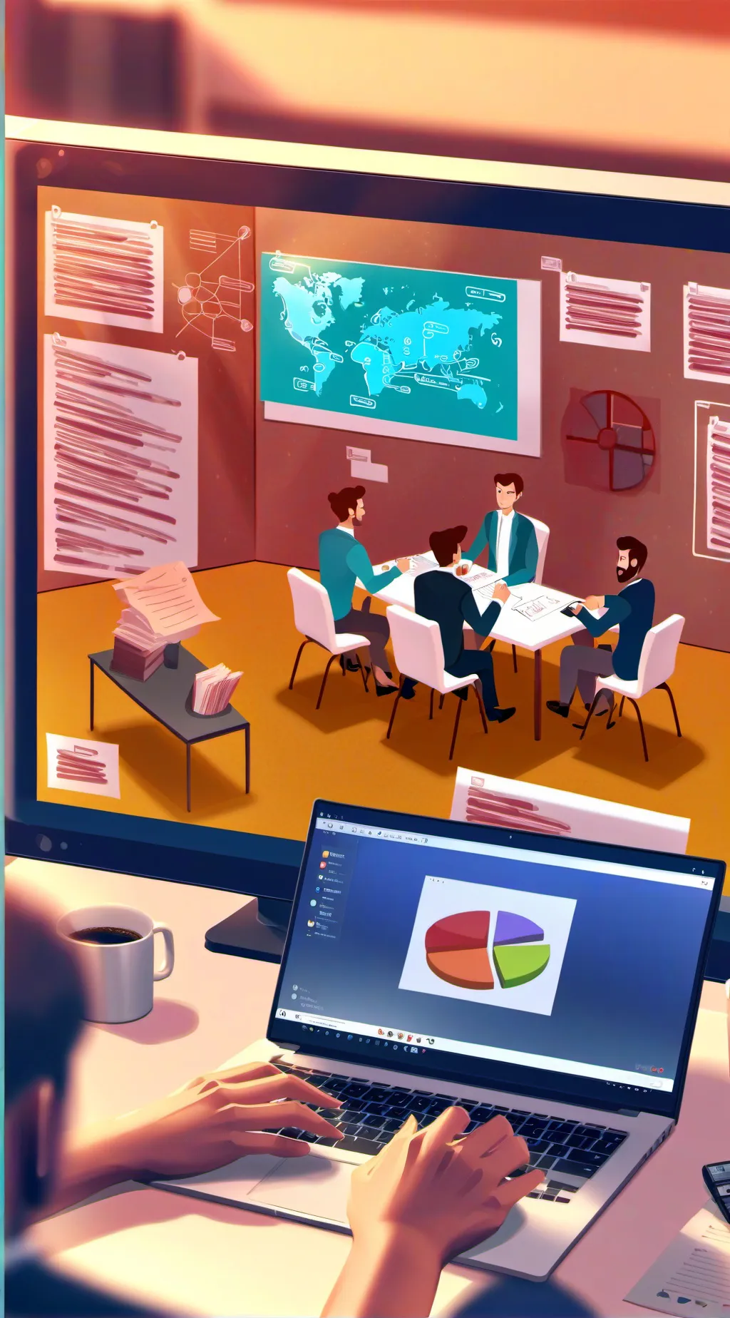 ai character: Group chat background