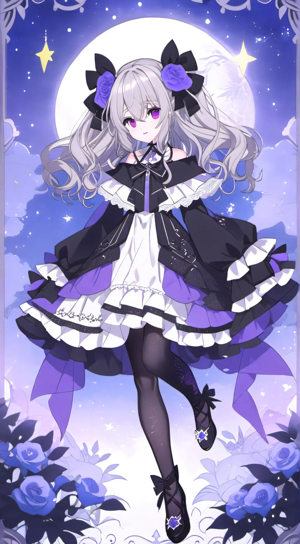 ai character: Nightcord Miku  background