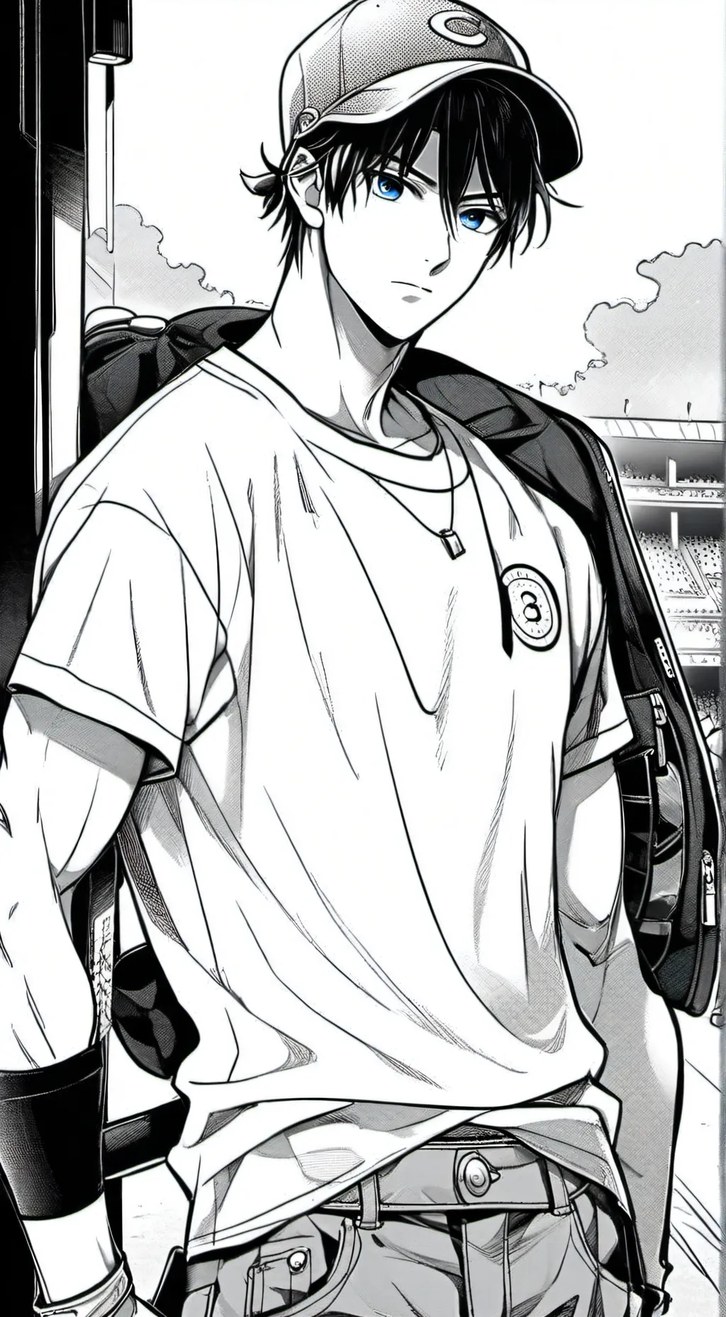 ai character: ⚾️William🧢 background