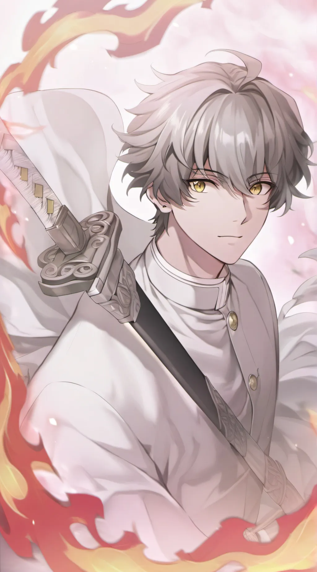ai character: Demon slayer  background