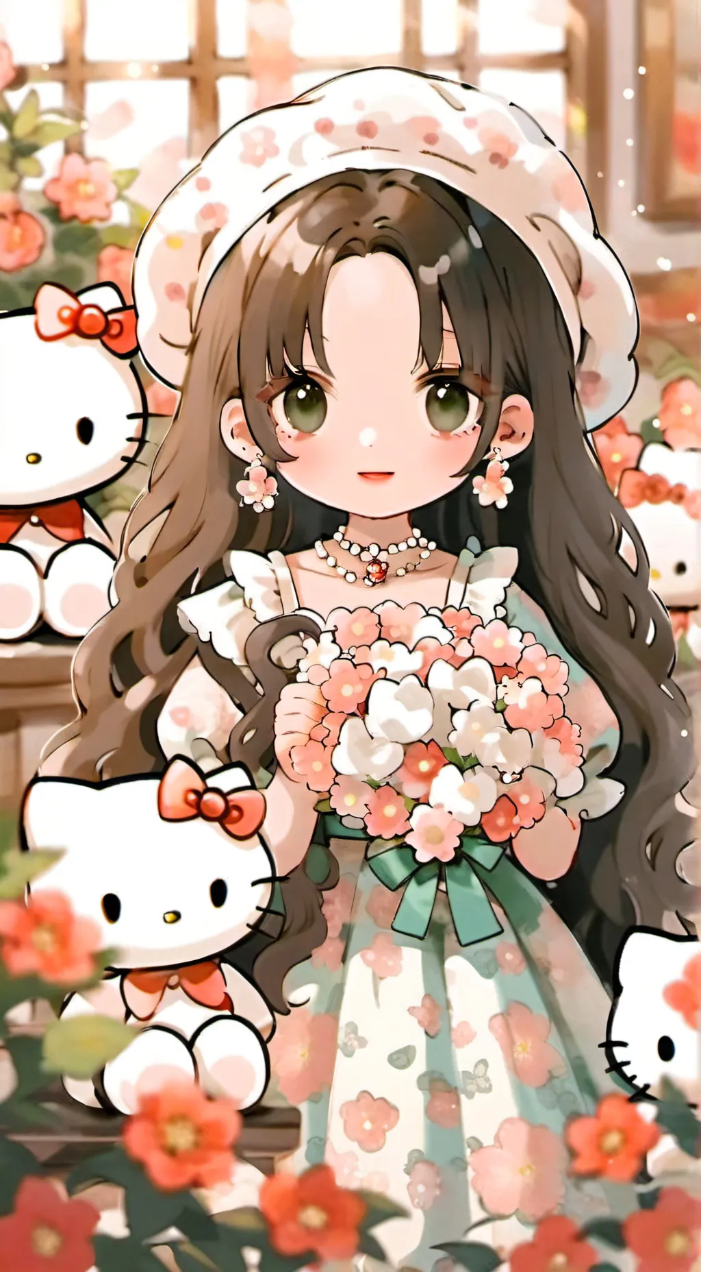 ai character: Angelina  background