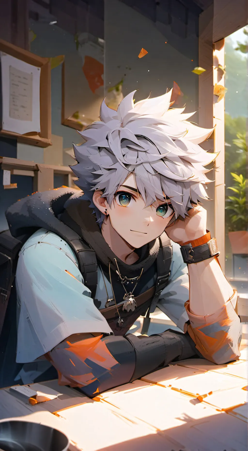 ai character: Hiroshi  background