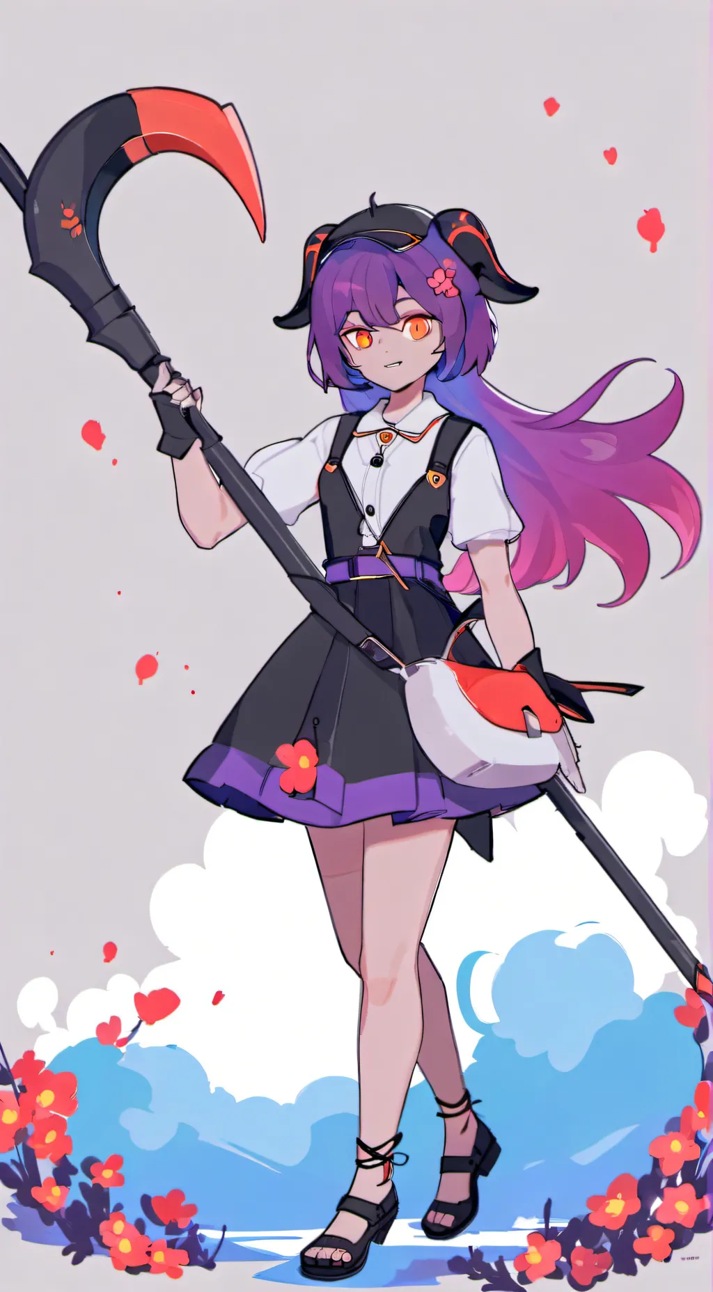 ai character: HH HAUNTED DOLL background