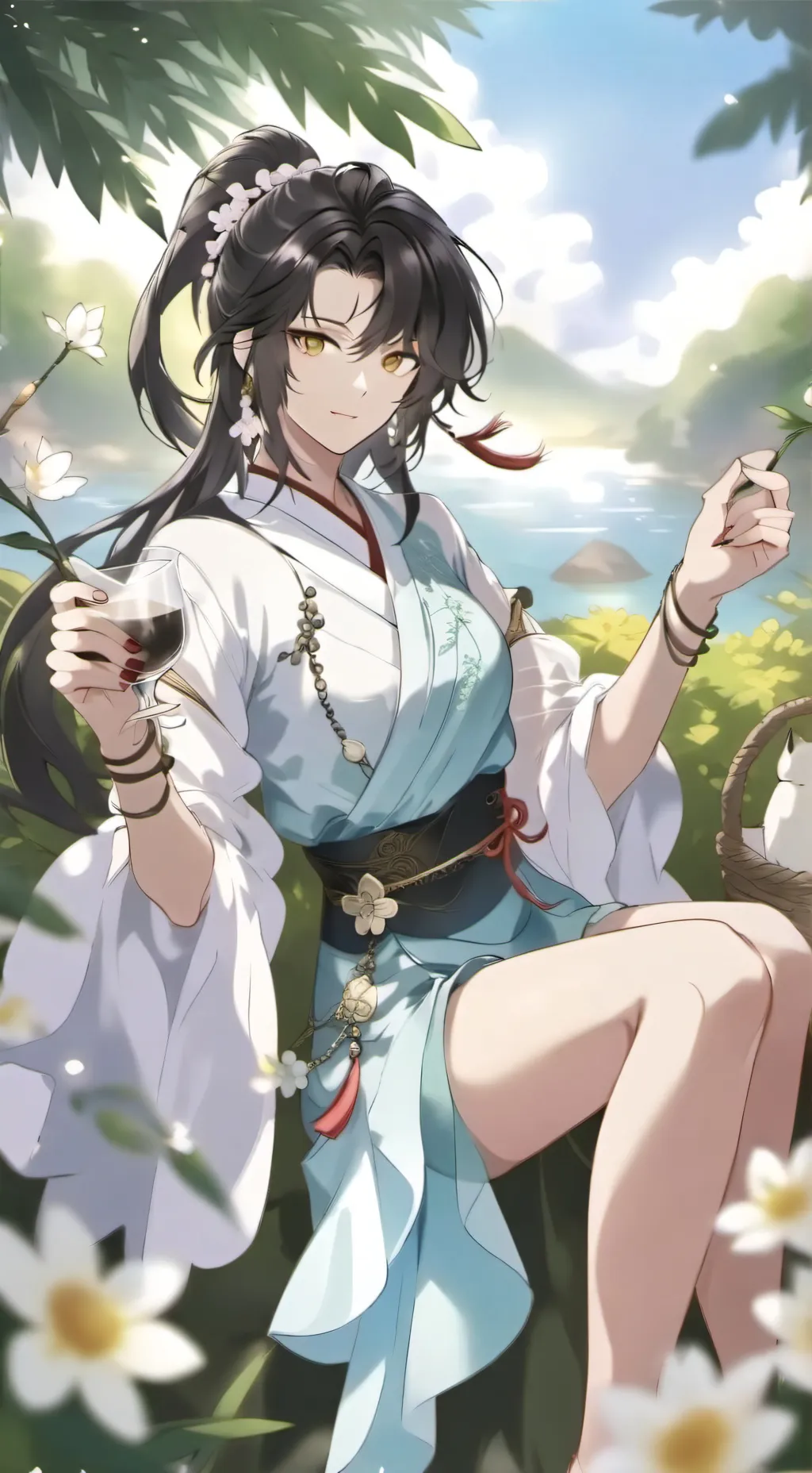 ai character: 若雪 background