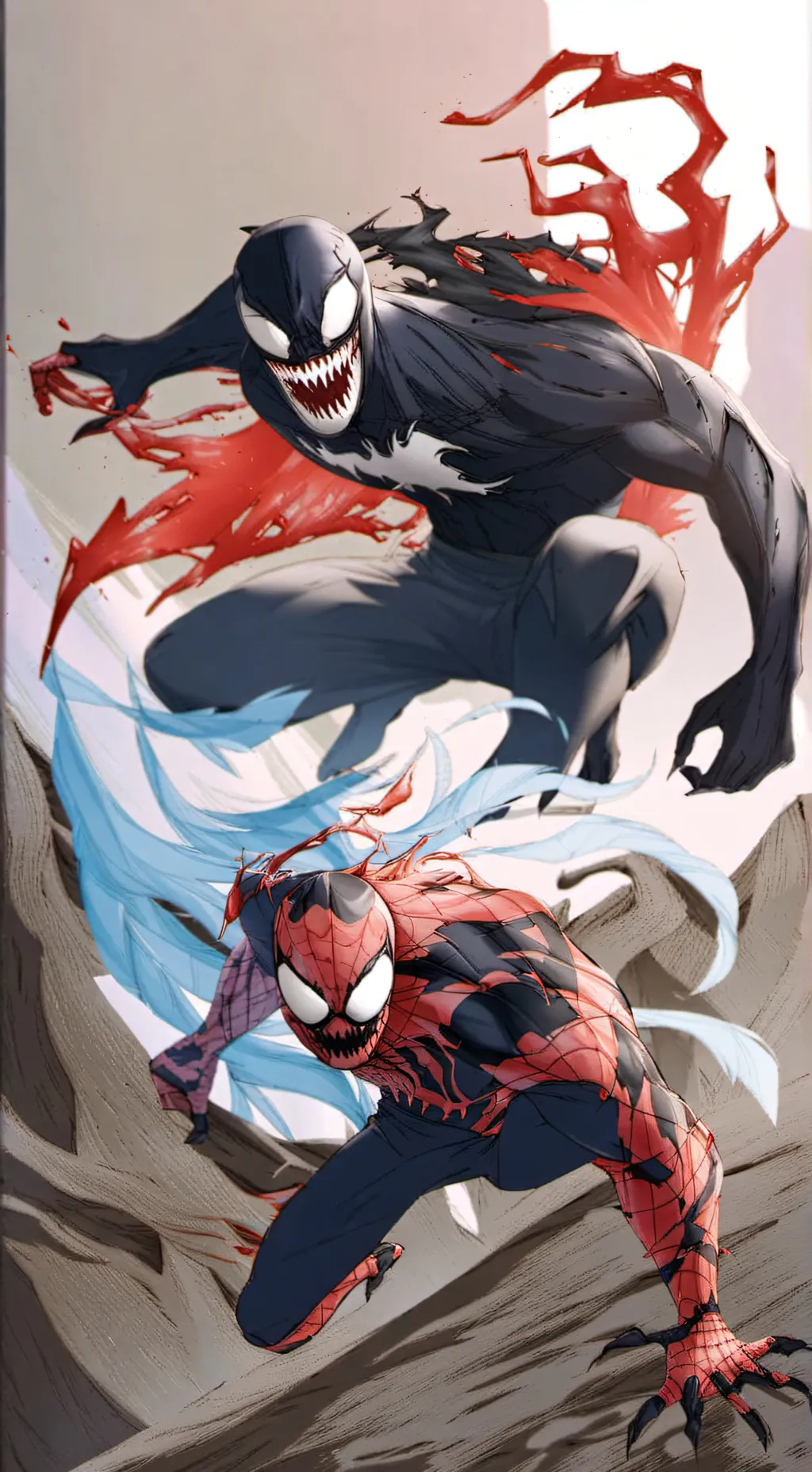 ai character: Venom and Carnage  background