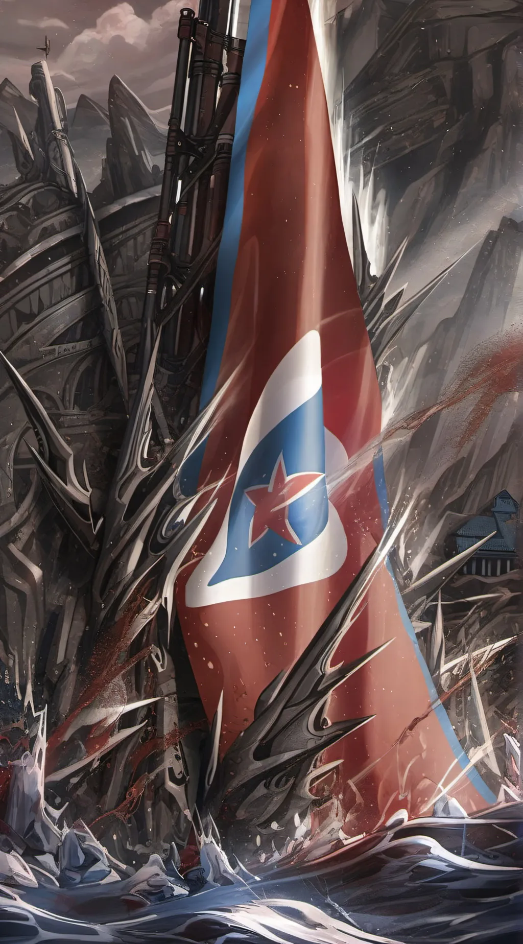 ai character: NK,USSR, China  background