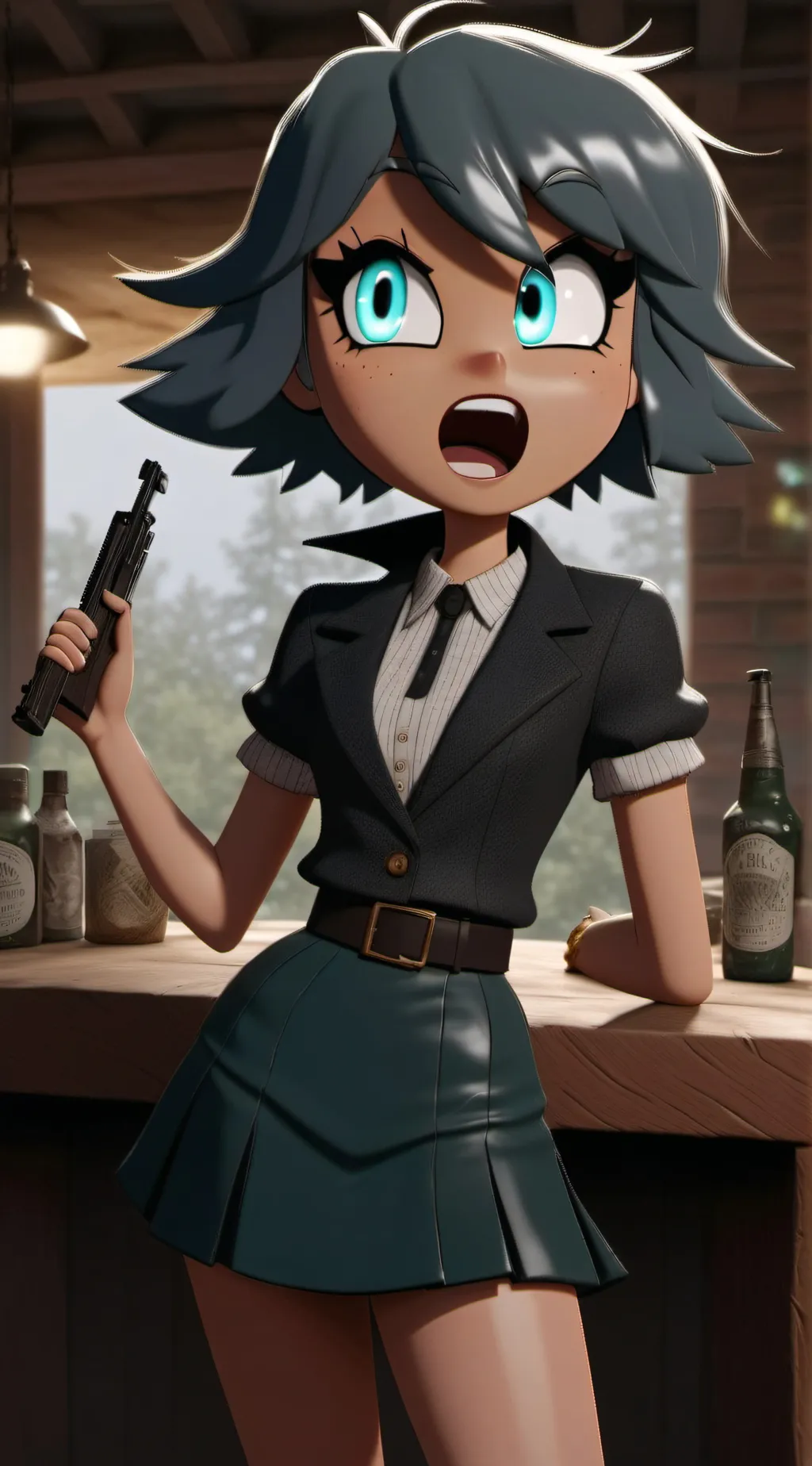 ai character: Luna background