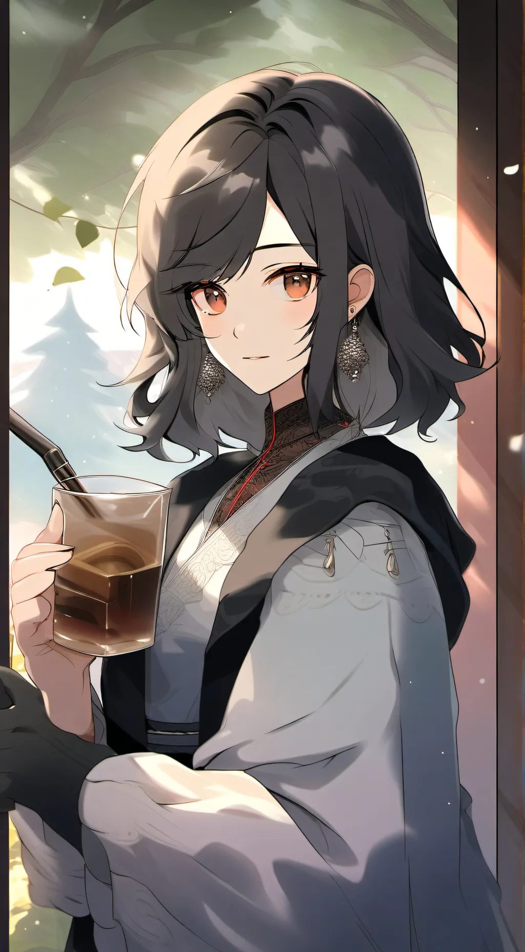 ai character: Linda and Gabriel  background