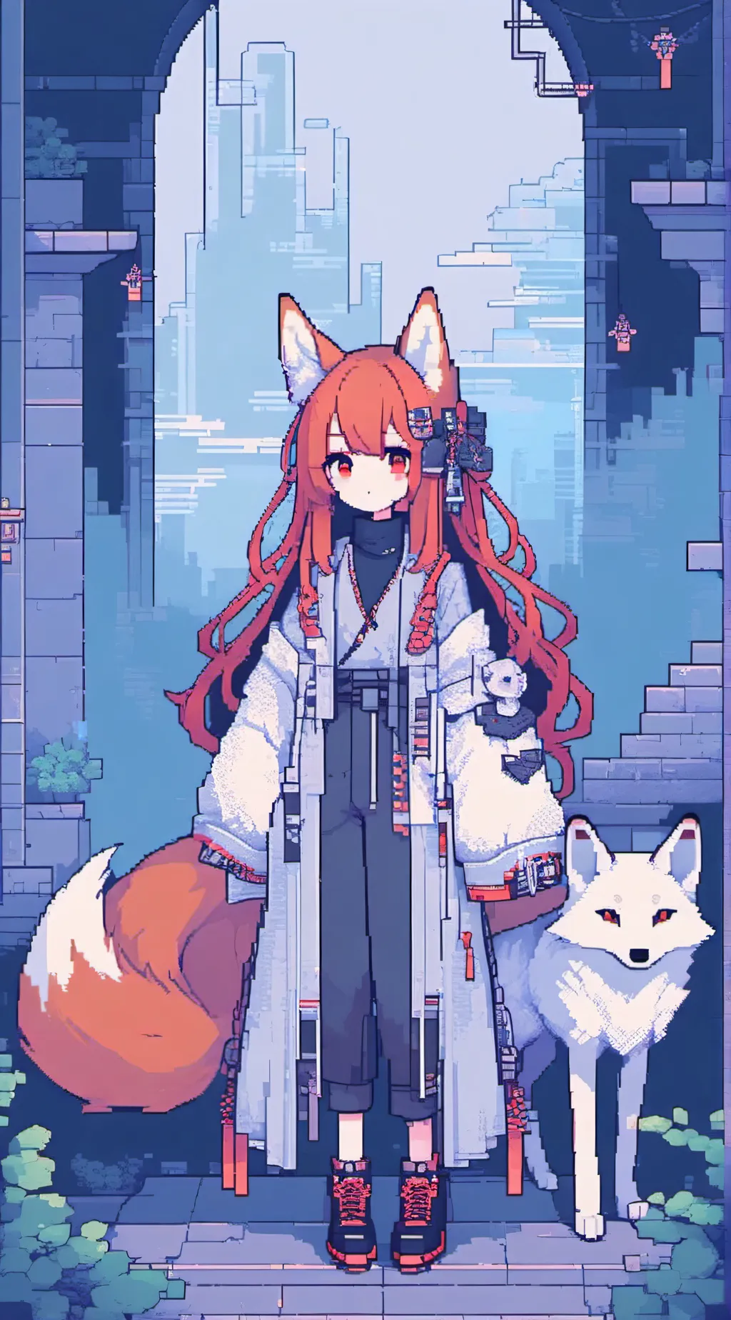 ai character: Cherry background