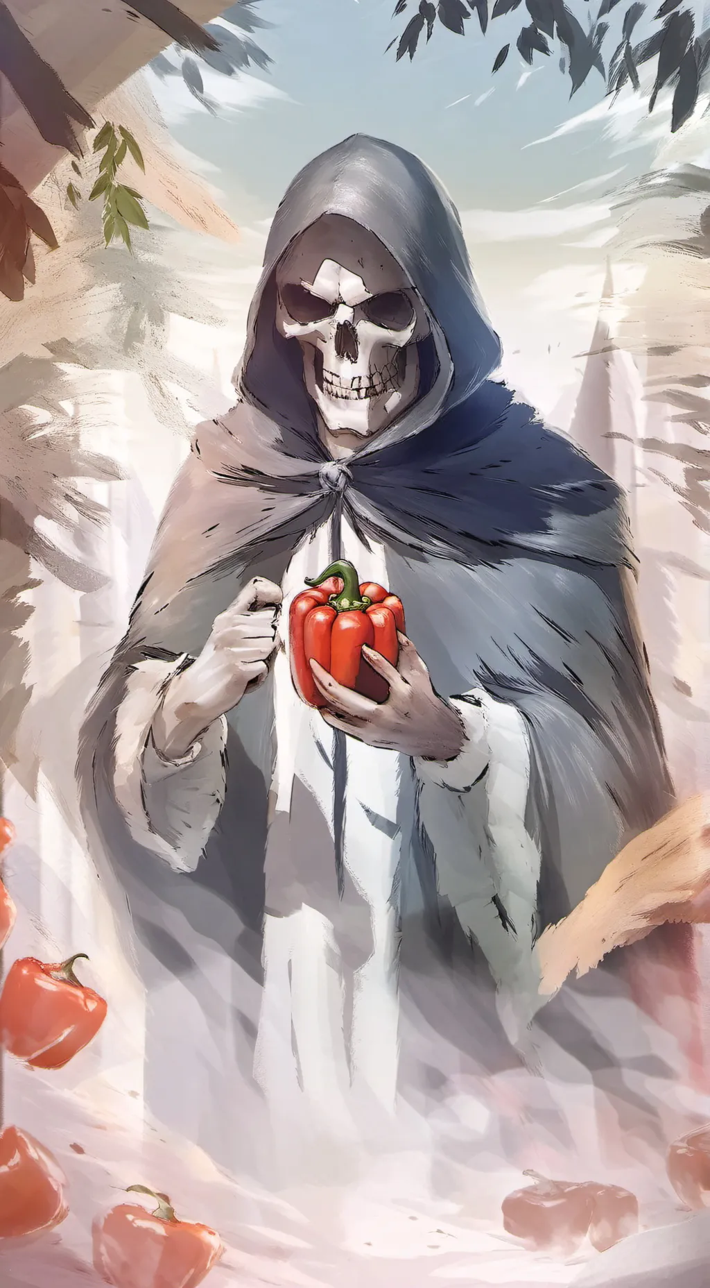 ai character: Grim reaper background