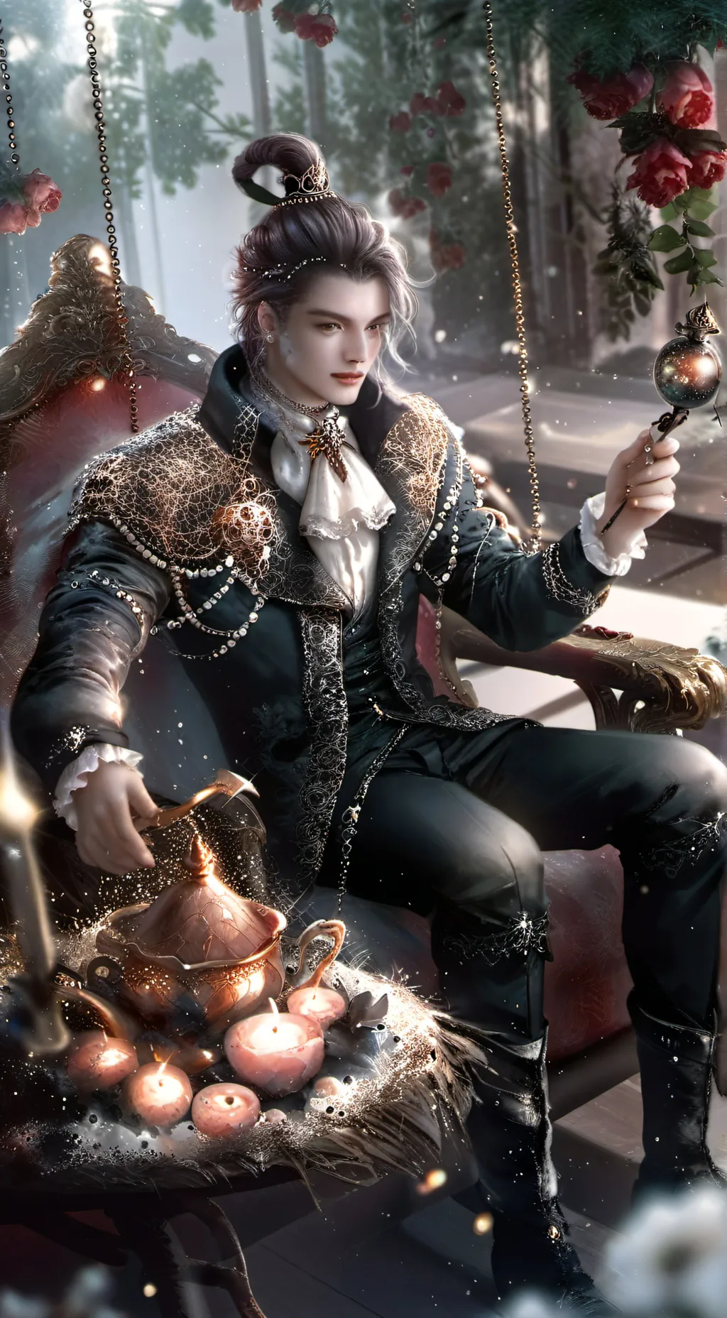 ai character: Lucas  background