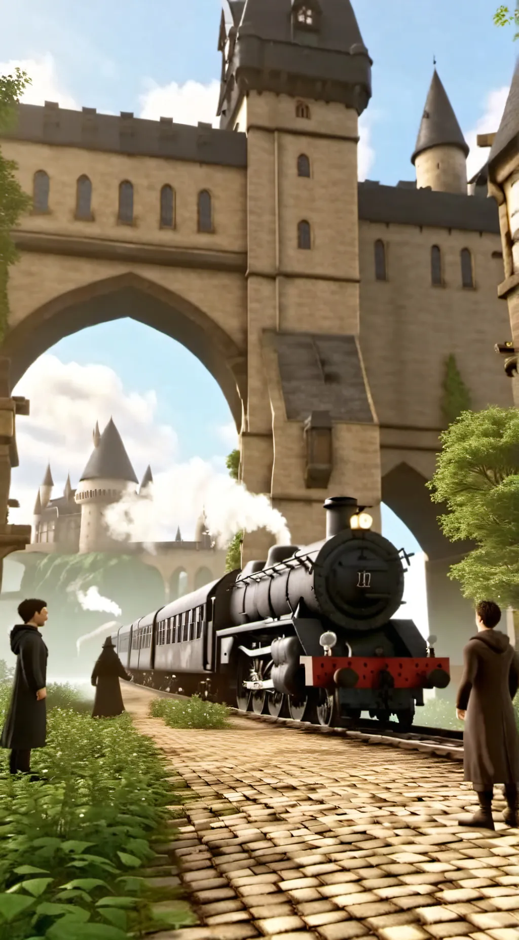 ai character: Hogwarts background