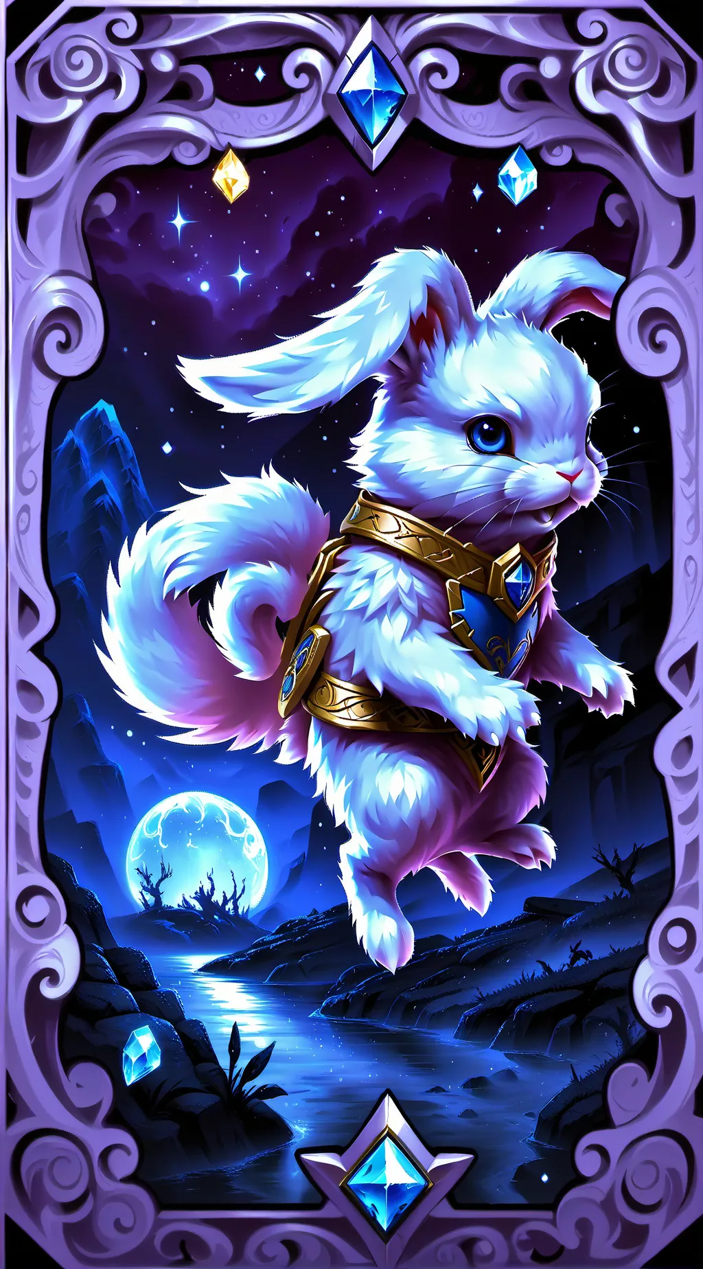 ai character: pinki the bunny♥︎ background