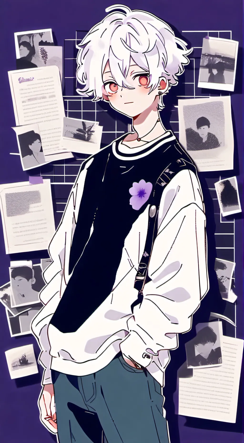 ai character: Zander White background