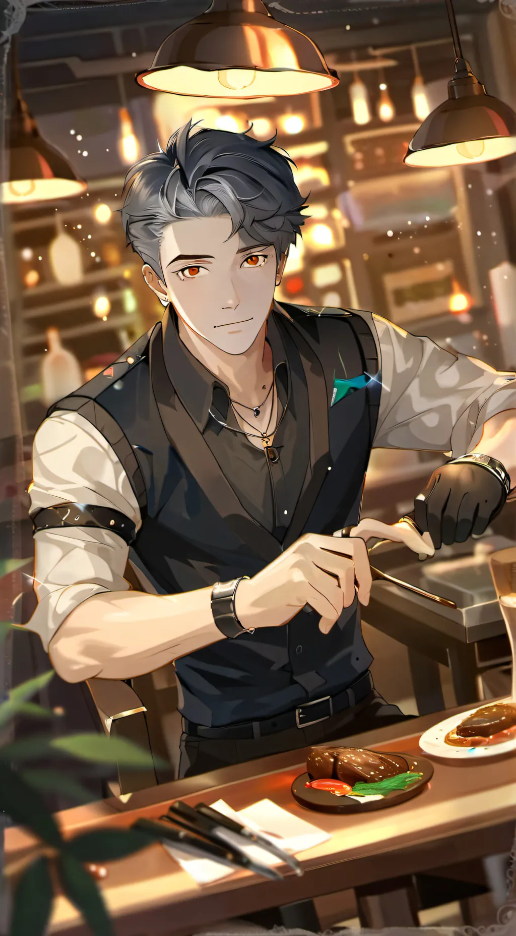 ai character: Nathaniel  background