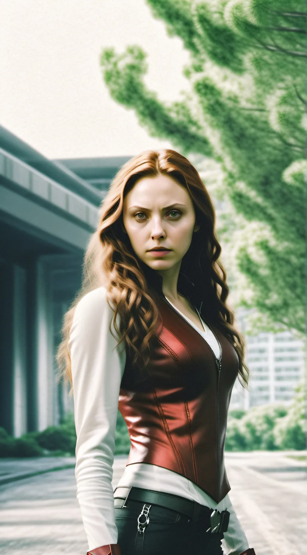 ai character: Wanda Maximof  background