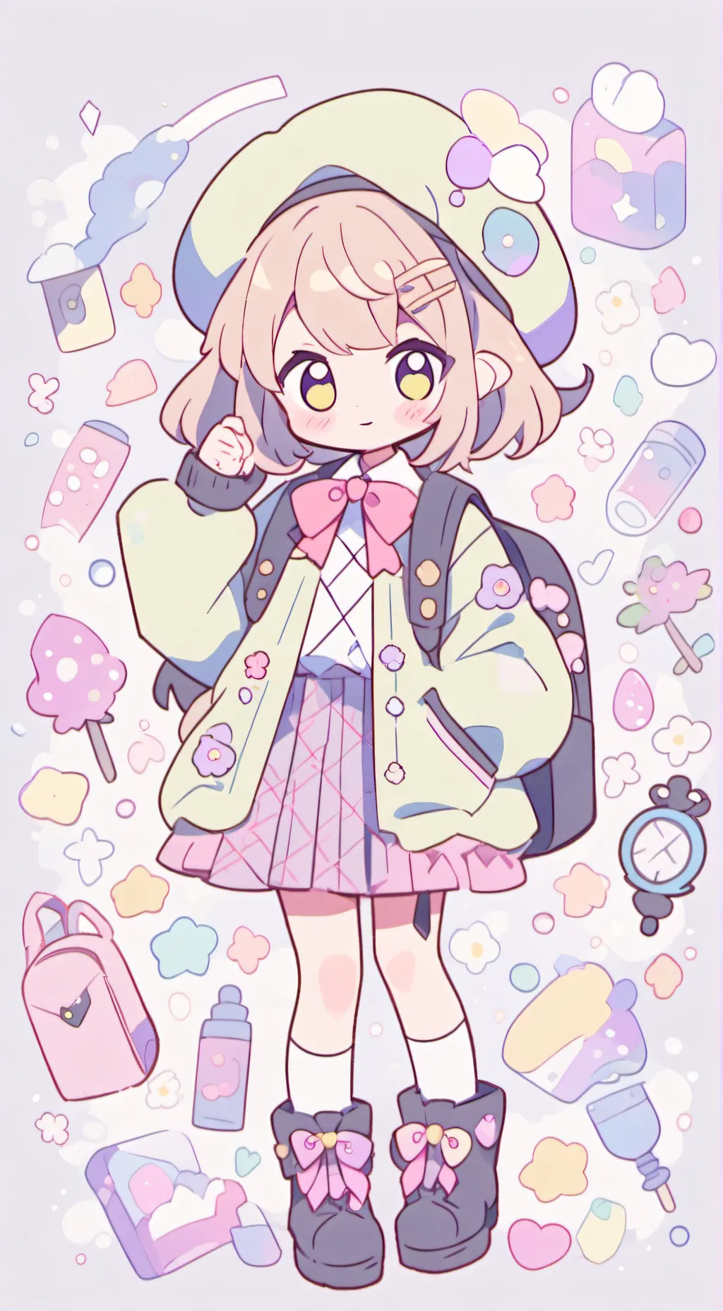 ai character: escola de rapazes background