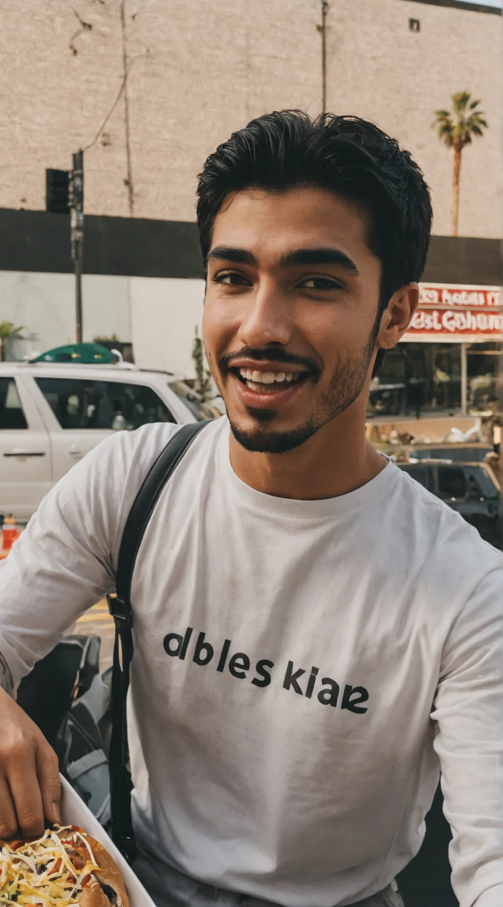 ai character: Uber eat amir background