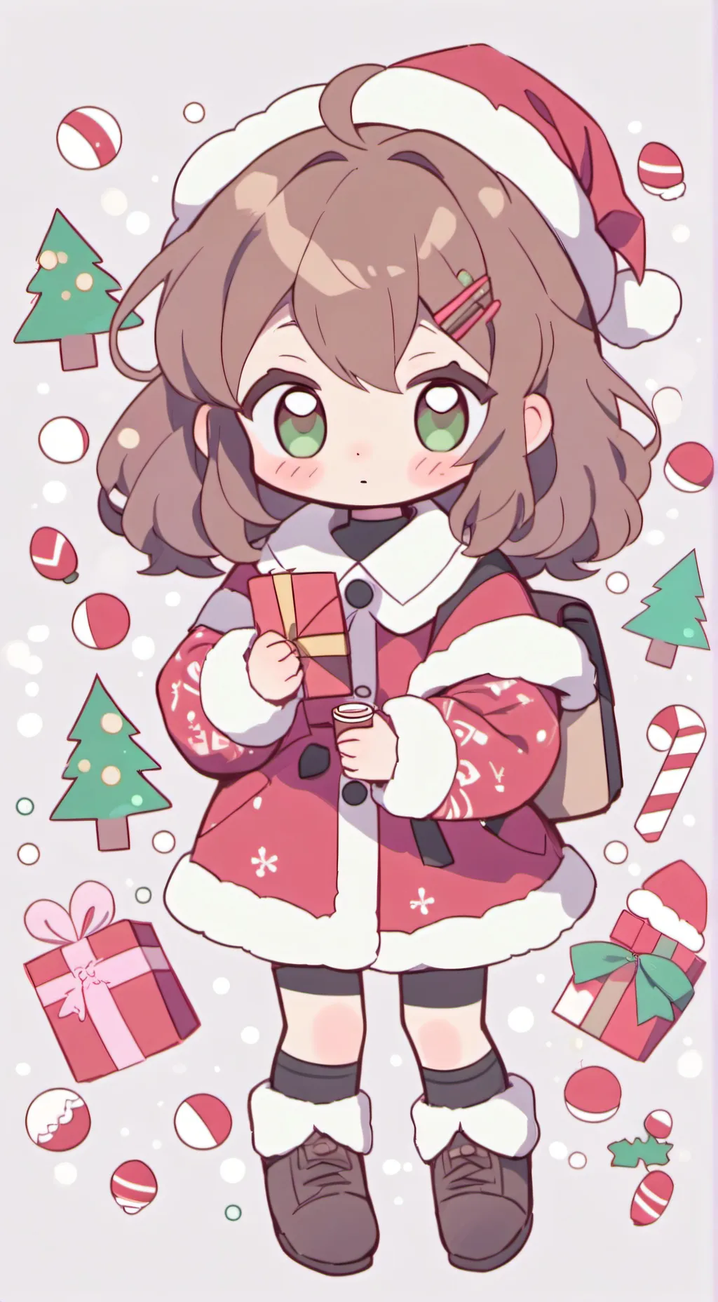 ai character: Mha x Chrismas!  background