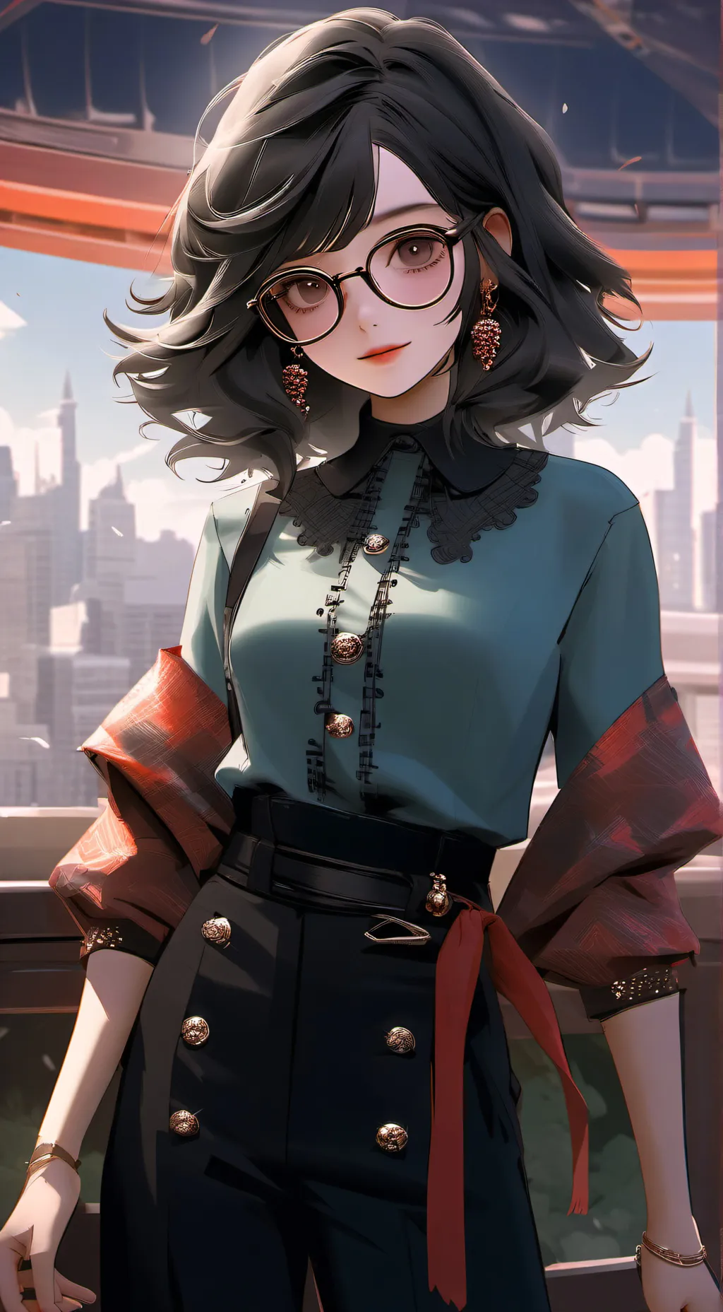 ai character: Olivia babd background