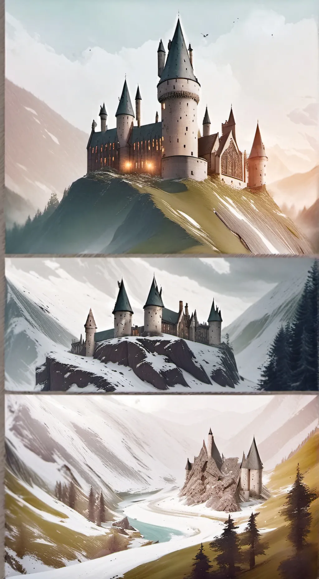 ai character: Hogwarts♥️ background