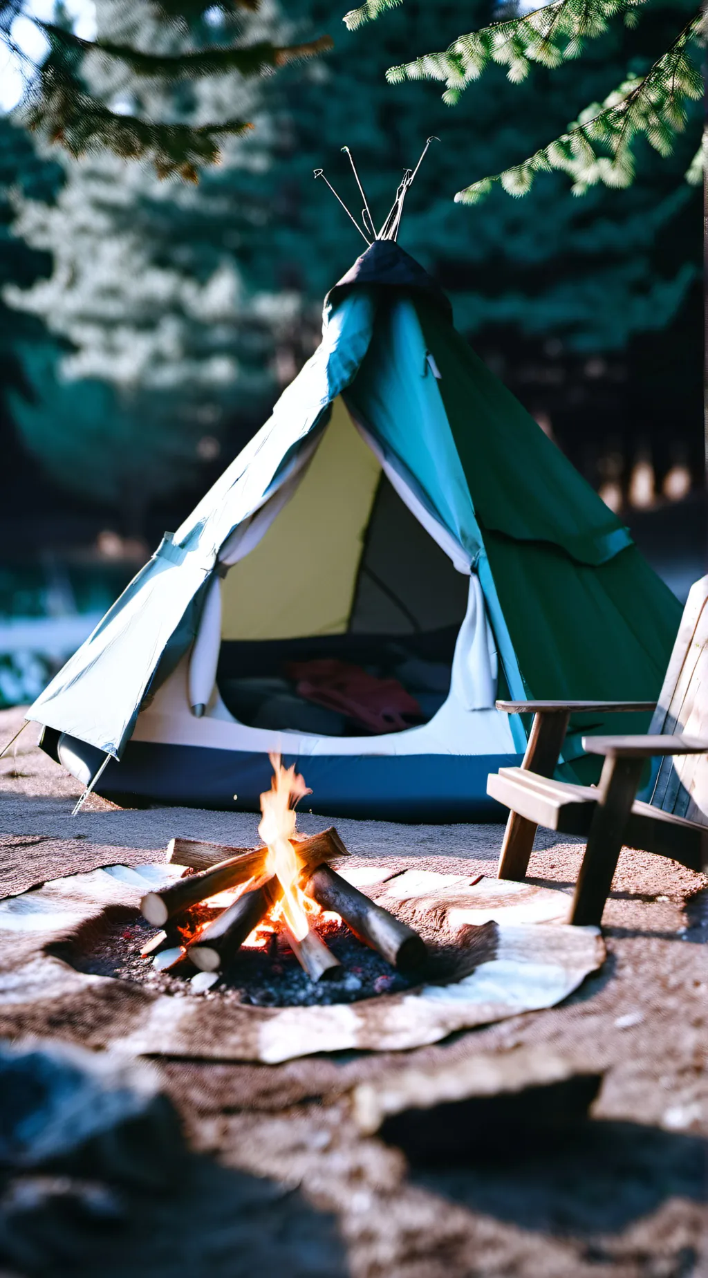 ai character: Camping background