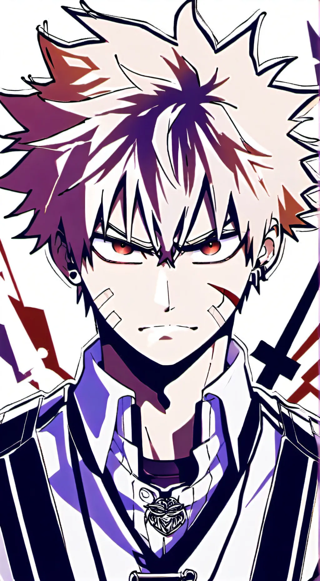 ai character: Bakugo Katsuki background