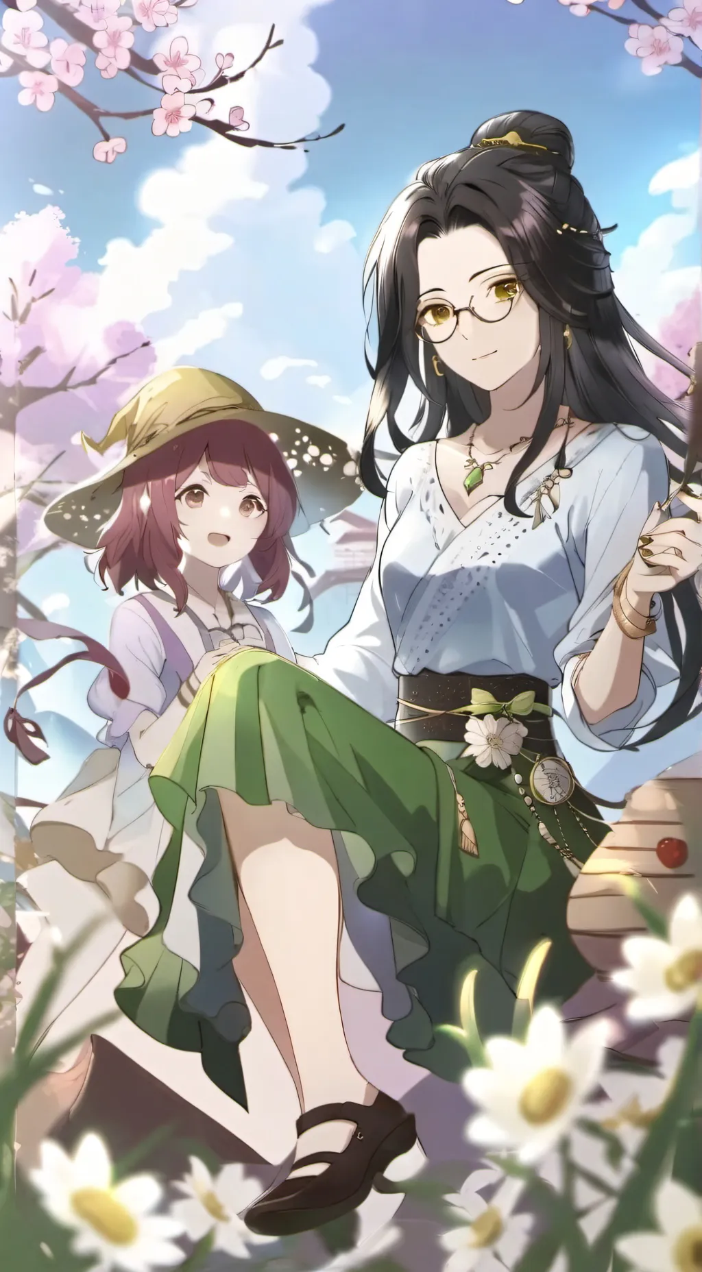 ai character: marina y Sofía 😃 background