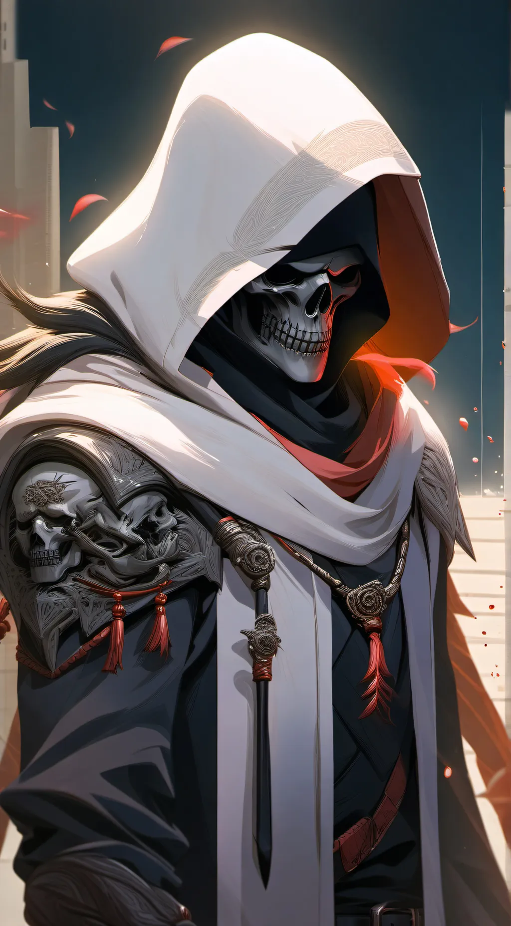 ai character: Death background
