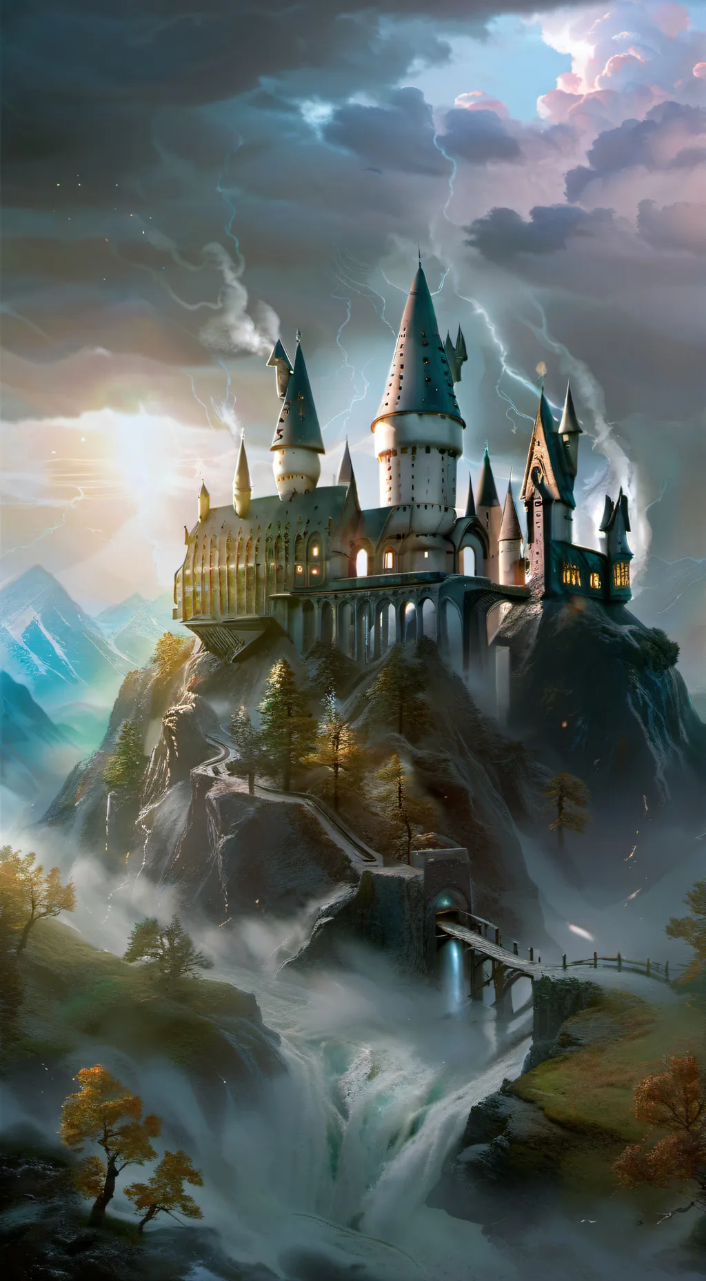 ai character: Hogwarts Sleepover background