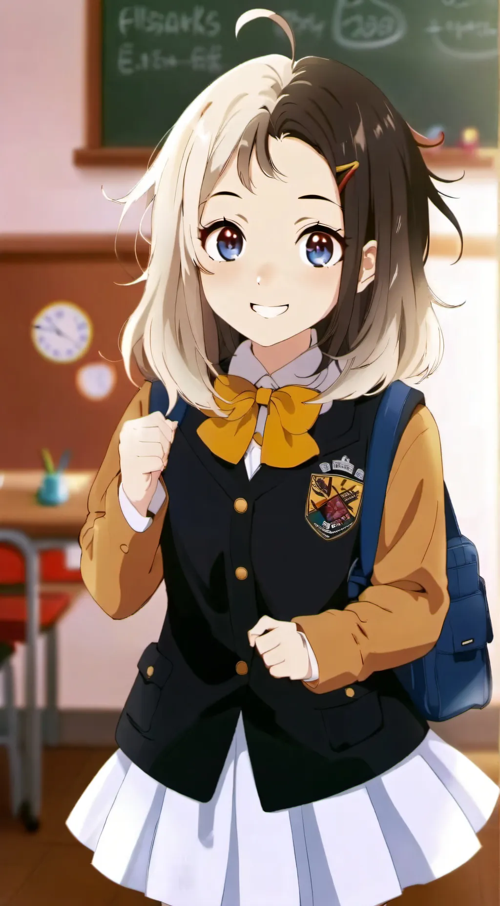 ai character: Amiē Yoruse Blêu background