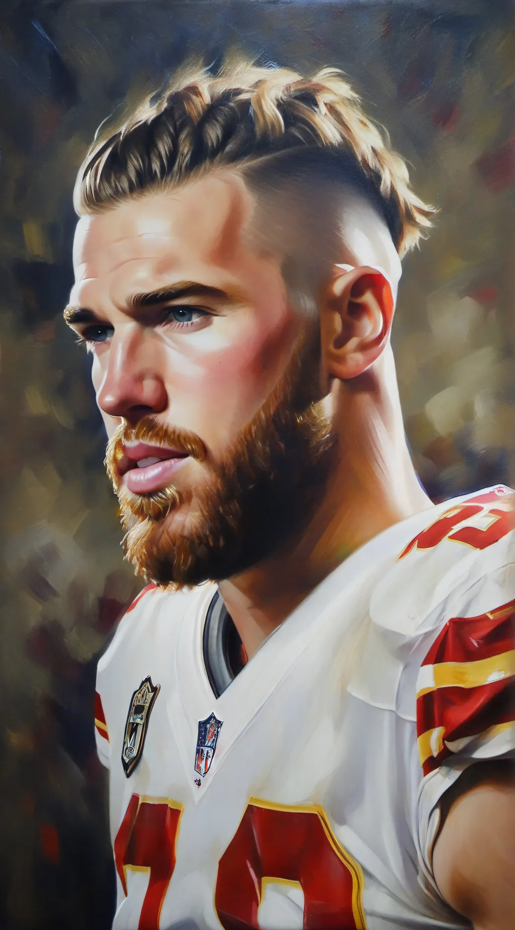 ai character: Travis kelce background