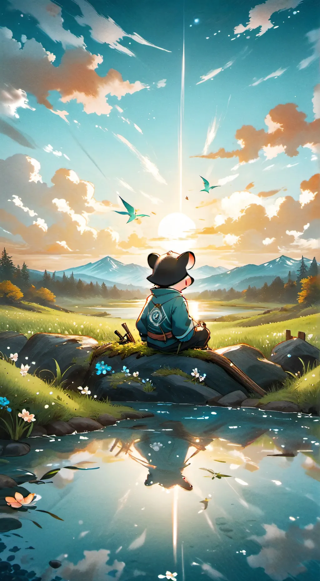ai character: Piggy  background