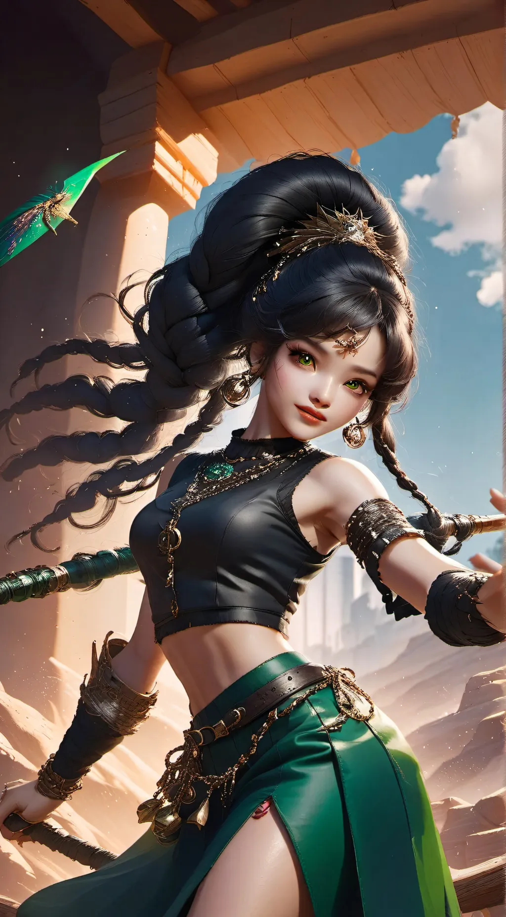 ai character: Jade  background