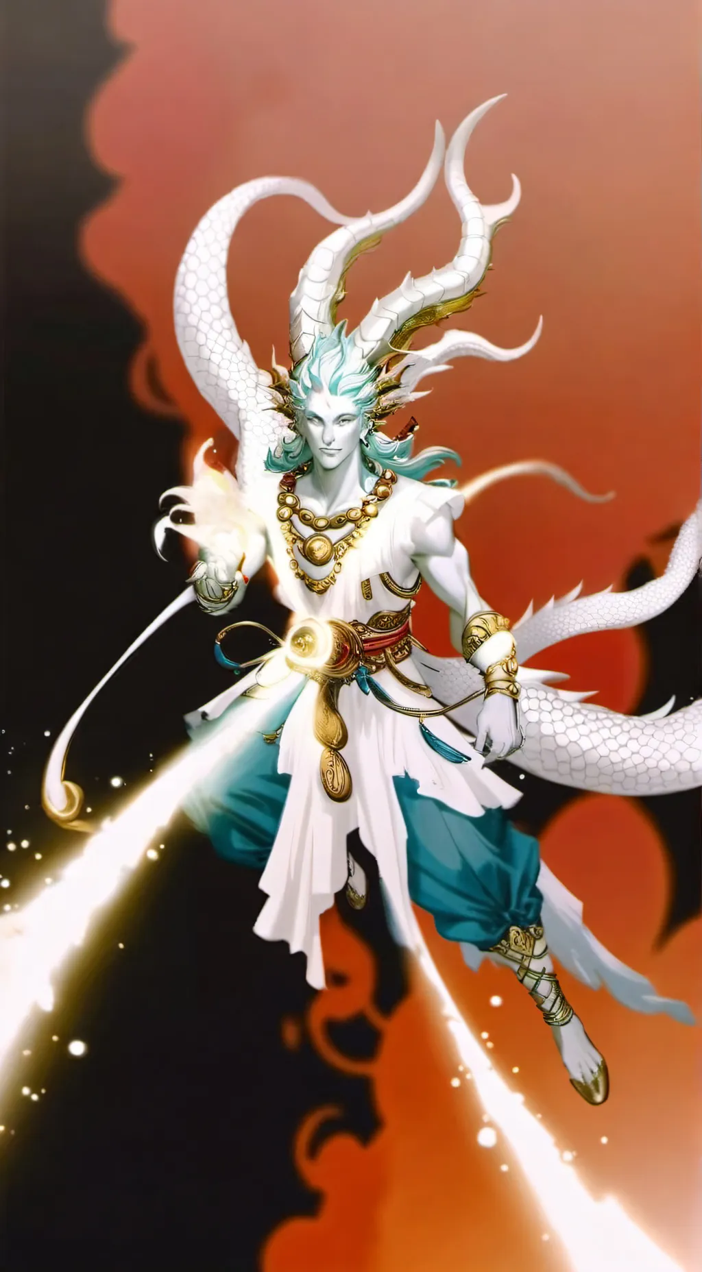 ai character: Infinity Dragon background