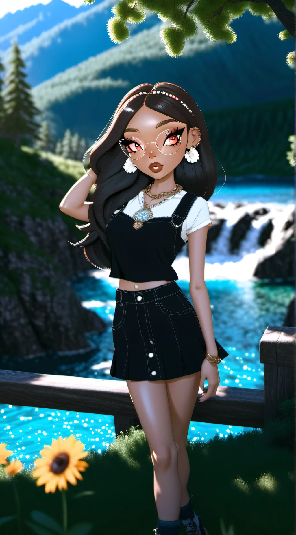 ai character: La famosa background