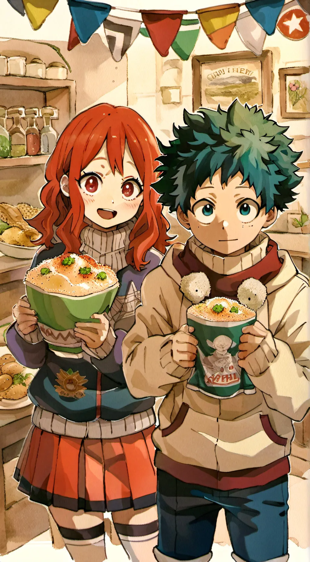 ai character: mha school  background