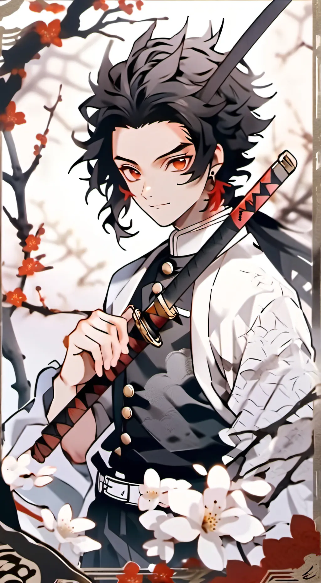 ai character: Demon slayer background