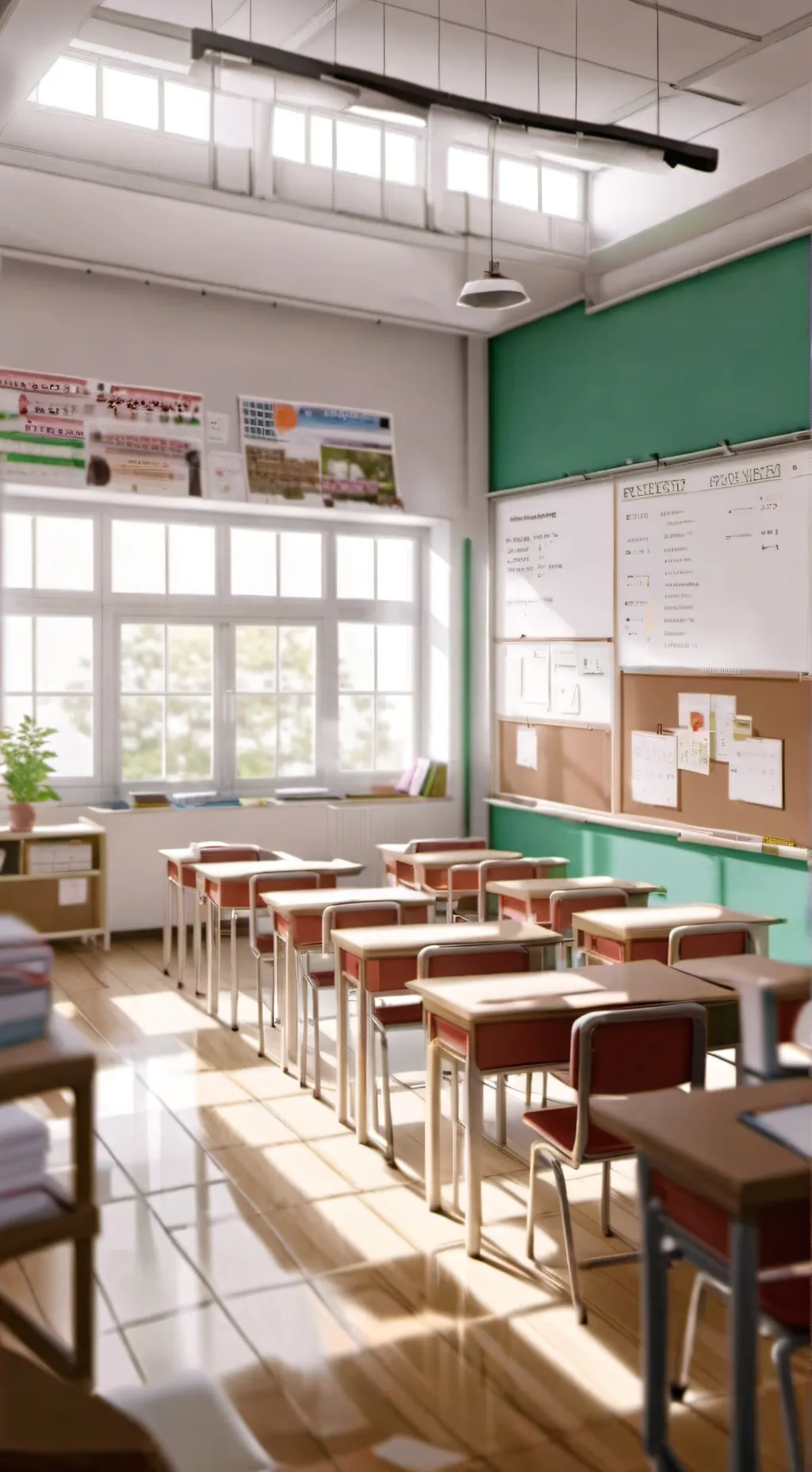 ai character: Classroom background