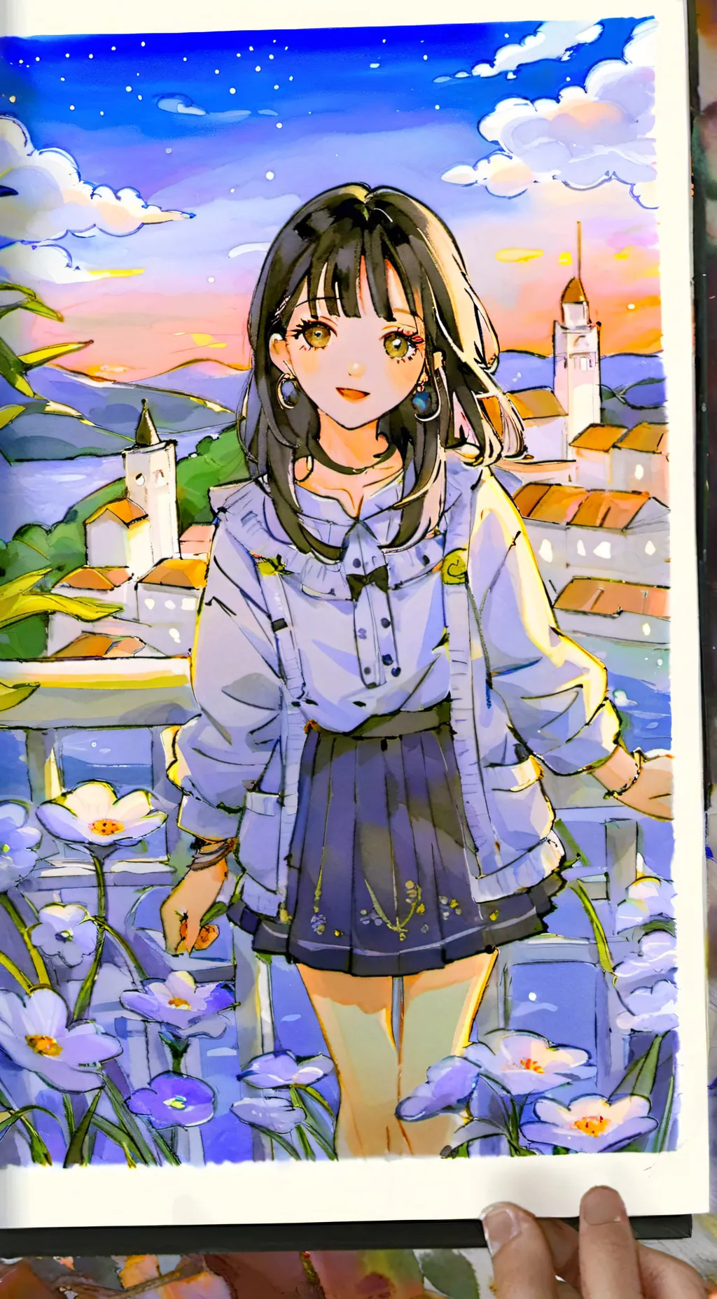 ai character: - Amber - background