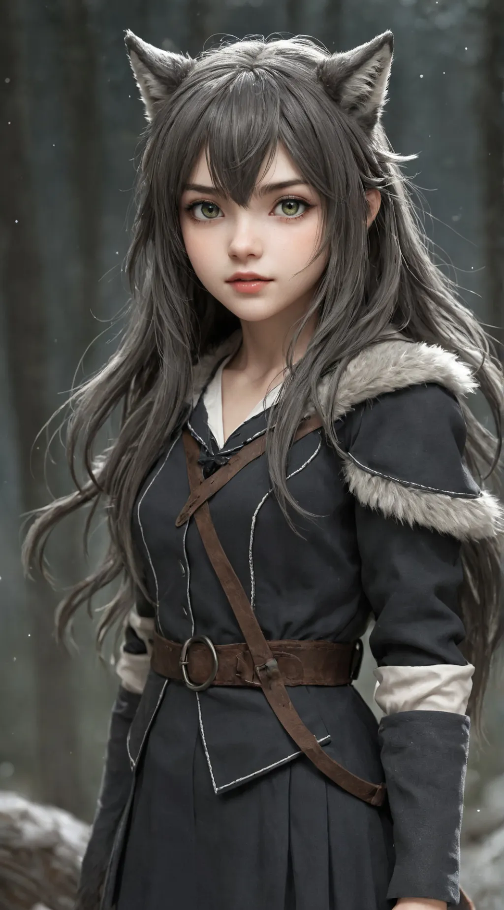 ai character: Bella The Wolf background